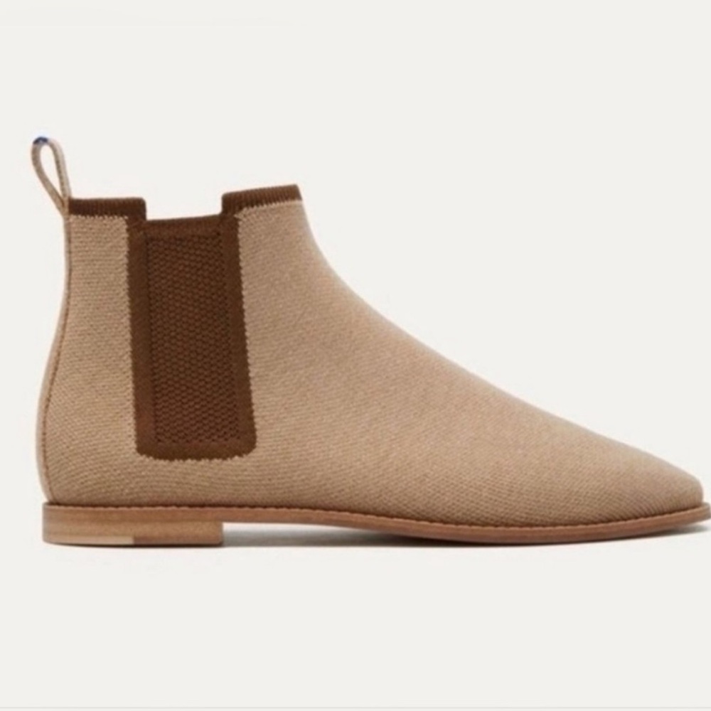 VGUC/EUC Rothy’s The Merino Wool Ankle Boot in Chestnut Brown